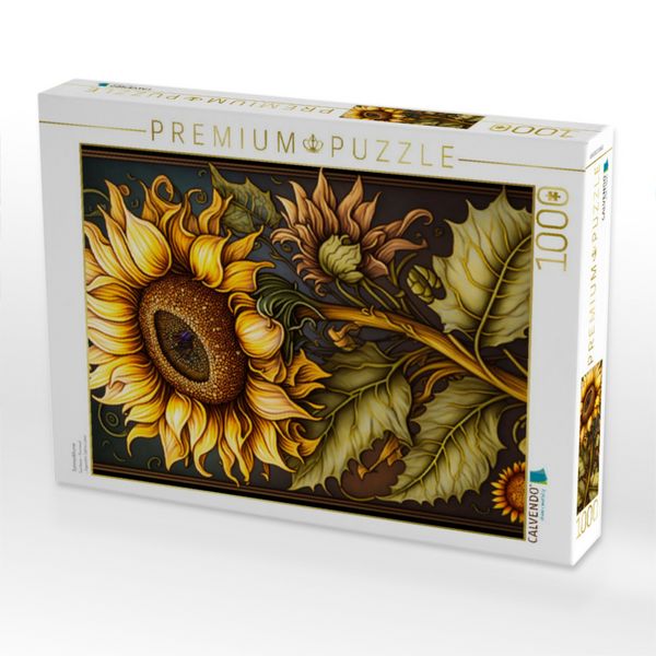 Produktbild: CALVENDO Puzzle Sonnenblume | 1000 Teile Lege-Gr&ouml;&szlig;e 64x48cm Foto-Puzzle f&uuml;r gl&uuml;ckliche Stunden