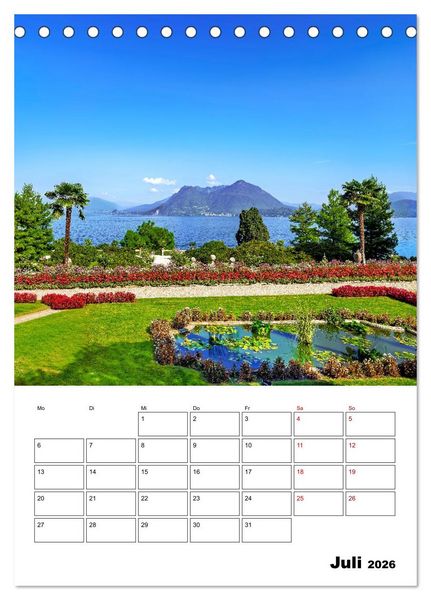 Produktbild: Piemont - Impressionen aus Norditalien (Tischkalender 2026 DIN A5 hoch), CALVENDO Monatskalender
