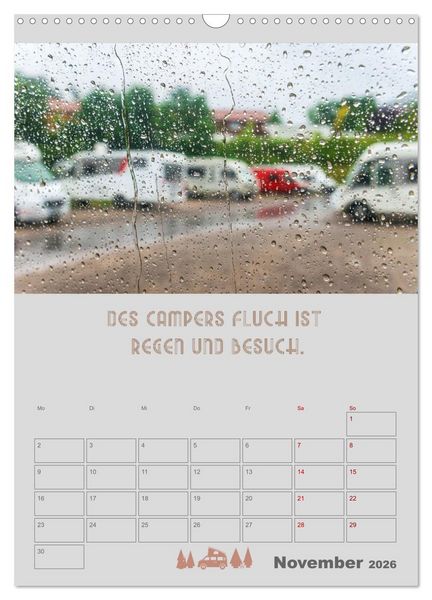 Produktbild: Caravaning - Camping auf vier R&auml;dern (Wandkalender 2026 DIN A3 hoch), CALVENDO Monatskalender