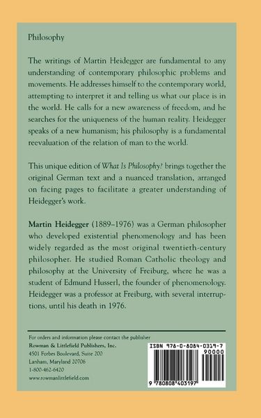 Produktbild: What is Philosophy?