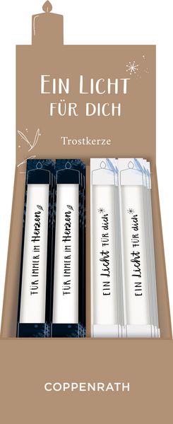 Produktbild: WunschKerze - Ein Licht f&uuml;r dich/F&uuml;r immer im Herzen, sort.