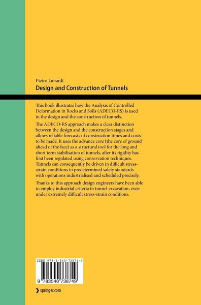 Produktbild: Design and Construction of Tunnels