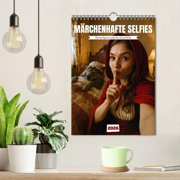 Produktbild: M&auml;rchenhafte Selfies (Wandkalender 2026 DIN A4 hoch), CALVENDO Monatskalender