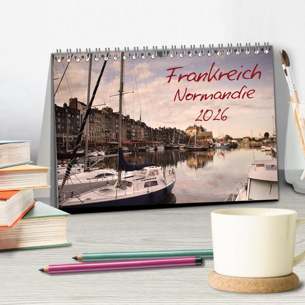Produktbild: Frankreich Normandie (Tischkalender 2026 DIN A5 quer), CALVENDO Monatskalender