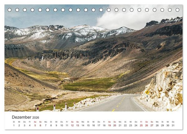 Produktbild: Geheimnisvolles Peru (Tischkalender 2026 DIN A5 quer), CALVENDO Monatskalender