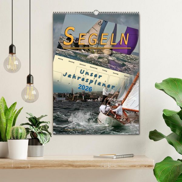 Produktbild: Segeln, unser Jahresplaner (Wandkalender 2026 DIN A2 hoch), CALVENDO Monatskalender