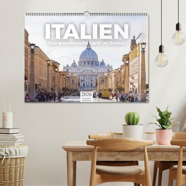 Produktbild: Italien - Das wundervolle Land im S&uuml;den. (Wandkalender 2026 DIN A2 quer), CALVENDO Monatskalender