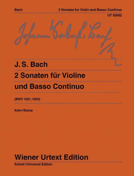 Bach, J: 2 Sonaten G-Dur/e-Moll