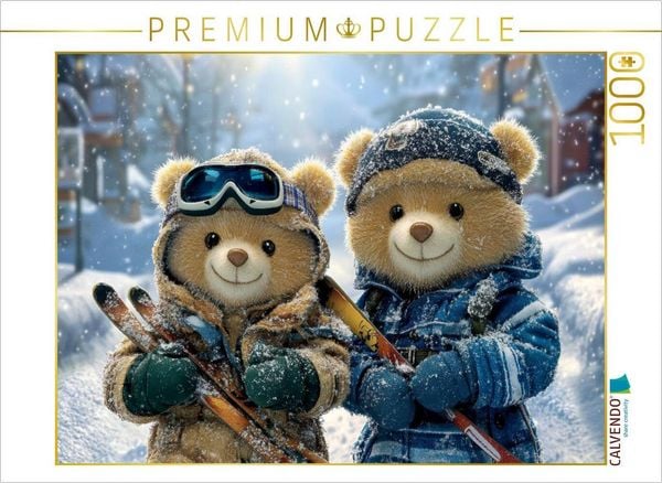 Produktbild: CALVENDO Puzzle Wunderbares Winterwetter, ab auf die Piste | 1000 Teile Lege-Gr&ouml;&szlig;e 64x48cm Foto-Puzzle f&uuml;r gl&uuml;ckliche Stunden