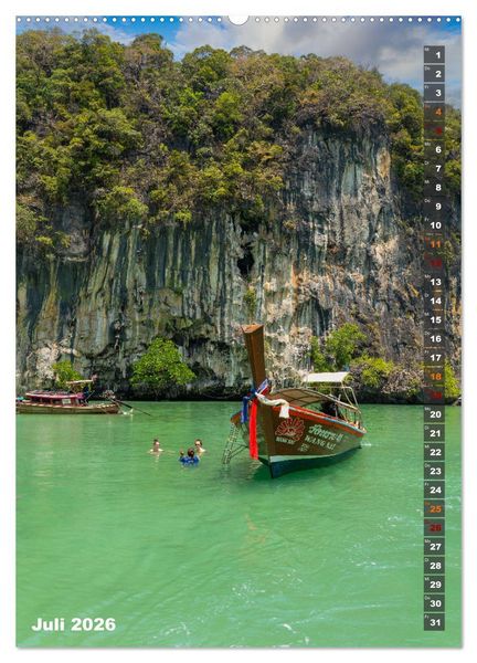 Produktbild: Thailand - Perle Asiens (Wandkalender 2026 DIN A2 hoch), CALVENDO Monatskalender