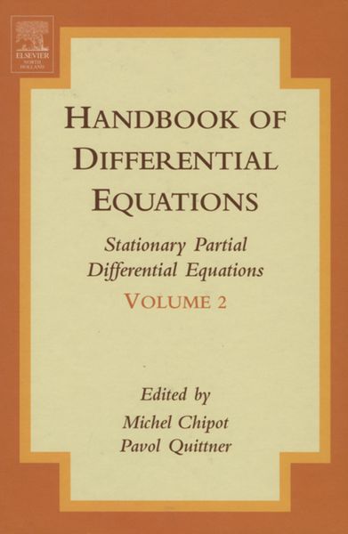 Produktbild: Handbook of Differential Equations:Stationary Partial Differential Equations