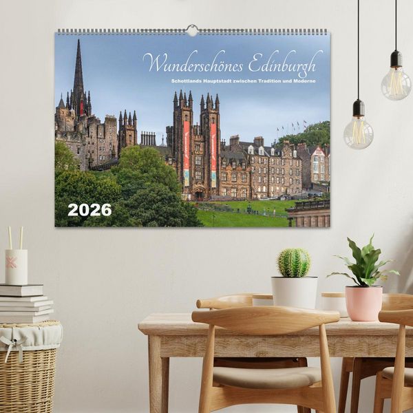 Produktbild: Wundersch&ouml;nes Edinburgh (Wandkalender 2026 DIN A2 quer), CALVENDO Monatskalender