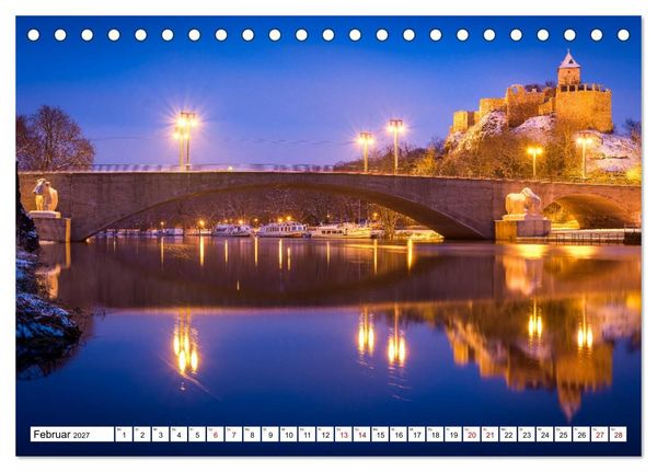 Produktbild: Halle-Saale - Meine Stadt im Spiegel (Tischkalender 2027 DIN A5 quer), CALVENDO Monatskalender