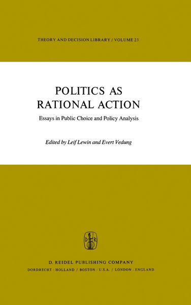 Produktbild: Politics as Rational Action