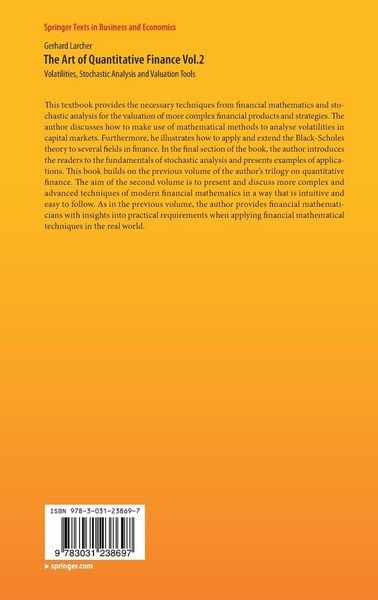 Produktbild: The Art of Quantitative Finance Vol.2