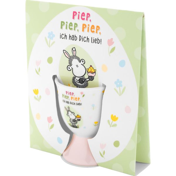 Eierbecher Motiv 'Piep, piep, piep, ich hab Dich lieb!'