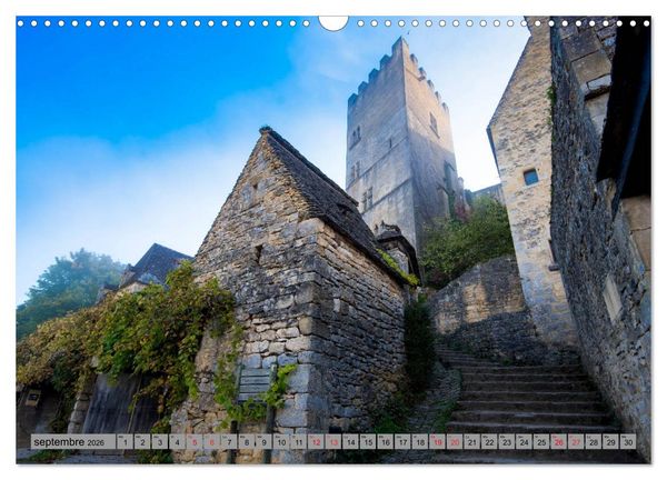 Produktbild: La beaut&eacute; de la Dordogne &ndash; Ancienne et mystique (Calendrier mural 2026 DIN A3 vertical), CALVENDO calendrier mensuel
