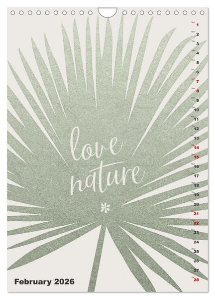 Produktbild: Love your planet (Wall Calendar 2026 DIN A4 portrait), CALVENDO 12 Month Wall Calendar