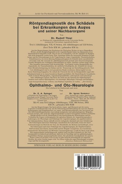 Produktbild: Die psychogenen Reaktionen, einschlie&szlig;lich der sogenannten Entsch&auml;digungsneurosen