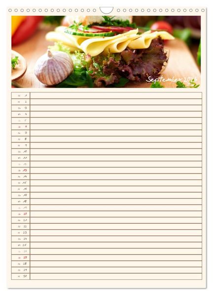Produktbild: Guten Appetit (Wandkalender 2026 DIN A3 hoch), CALVENDO Monatskalender