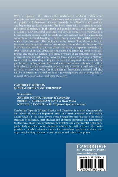 Produktbild: Physics and Chemistry of Earth Materials