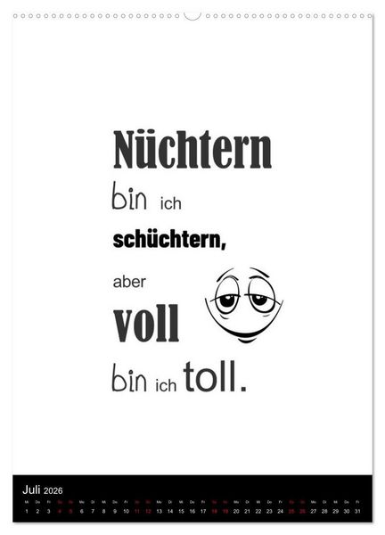 Produktbild: SPRUCH-Beutel voller Spr&uuml;che rund ums TRINKEN (hochwertiger Premium Wandkalender 2026 DIN A2 hoch), Kunstdruck in Hochglanz