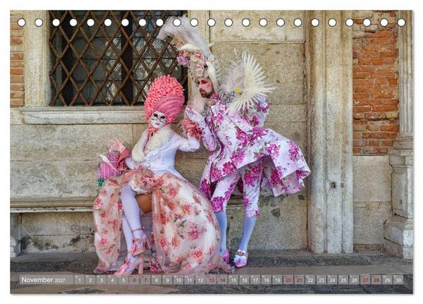 Produktbild: neunziggrad I photoart: der karneval von venedig (Tischkalender 2027 DIN A5 quer), CALVENDO Monatskalender