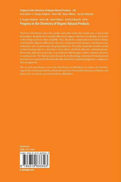 Produktbild: Progress in the Chemistry of Organic Natural Products 104