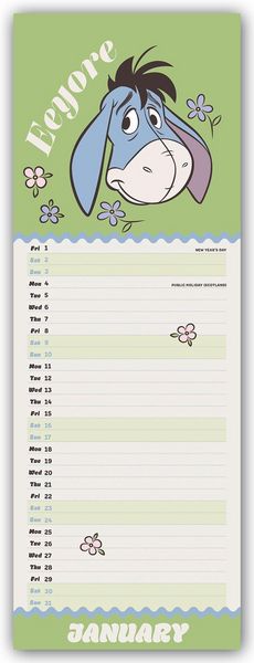 Produktbild: Disney Eeyore &ndash; Eeyore 2027 &ndash; Slimline-Kalender