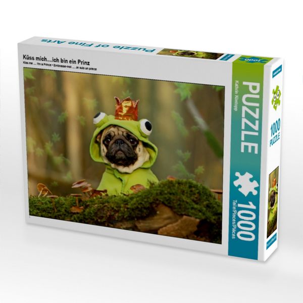 CALVENDO Puzzle Küss mich....ich bin ein Prinz | 1000 Teile Lege-Größe 64x48cm Foto-Puzzle für glückliche Stunden