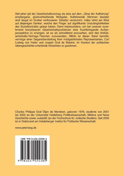 Produktbild: Die &laquo;Entzauberung&raquo; des Gesellschaftsvertrags