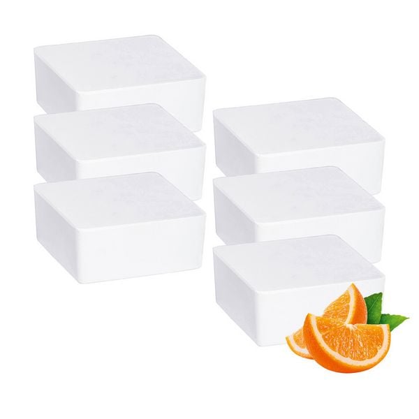 Produktbild: Raumentfeuchter Mod. Cube Nachfüller 500 g mit Orangenduft, 6er, Luftentfeuchter Nachfüllpack