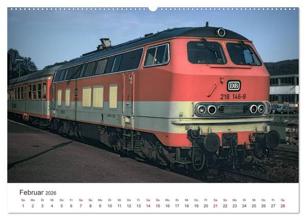 Produktbild: Deutsche Diesellokomotiven (Wandkalender 2026 DIN A2 quer), CALVENDO Monatskalender