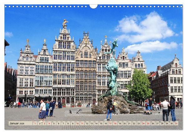 Produktbild: Antwerpen - Faszinierende Gro&szlig;stadt (Wandkalender 2026 DIN A3 quer), CALVENDO Monatskalender