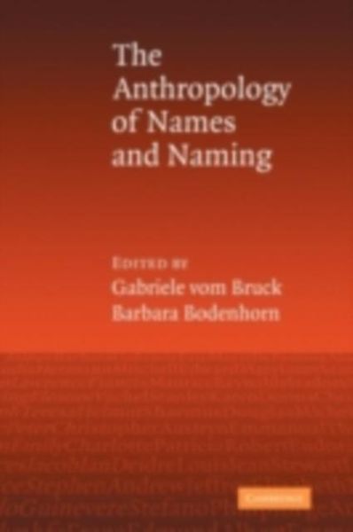 Produktbild: Anthropology of Names and Naming