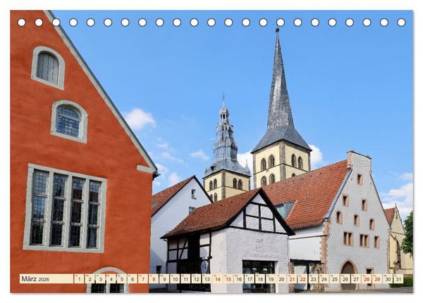 Produktbild: LEMGO - Weserrenaissance und Fachwerkromantik (Tischkalender 2026 DIN A5 quer), CALVENDO Monatskalender