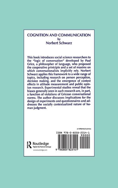 Produktbild: Cognition and Communication