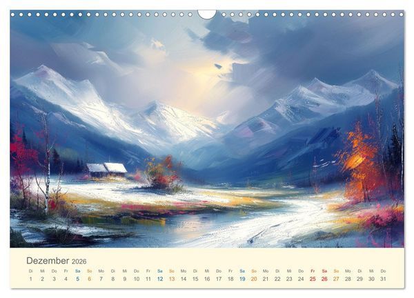 Produktbild: Impressionistische Naturlandschaften (Wandkalender 2026 DIN A3 quer), CALVENDO Monatskalender