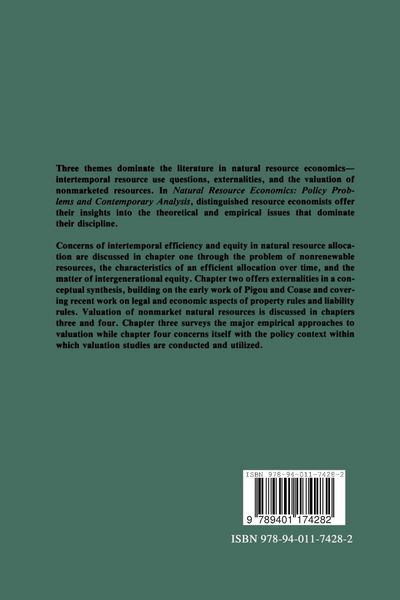 Produktbild: Natural Resource Economics