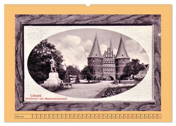 Produktbild: Gru&szlig; aus L&uuml;beck (Wandkalender 2026 DIN A2 quer), CALVENDO Monatskalender