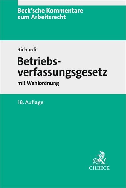 Produktbild: Betriebsverfassungsgesetz. BetrVG