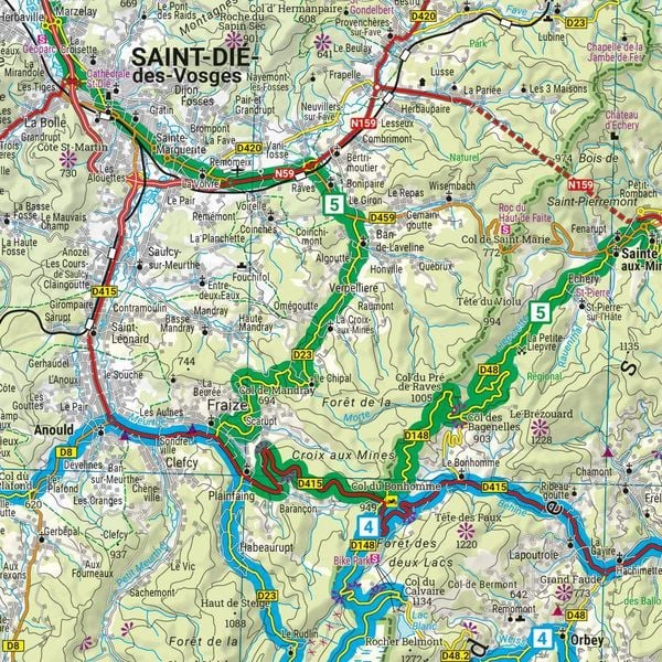 Produktbild: freytag & berndt Motorradkarte Vogesen 1:200.000