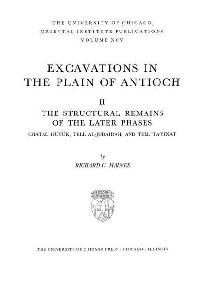 Produktbild: Excavations in the Plain of Antioch Volume II