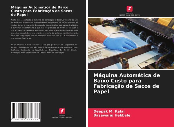 Produktbild: M&aacute;quina Autom&aacute;tica de Baixo Custo para Fabrica&ccedil;&atilde;o de Sacos de Papel