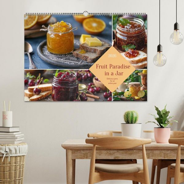 Produktbild: Fruit Paradise in a Jar (Wall Calendar 2026 DIN A2 landscape), CALVENDO 12 Month Wall Calendar