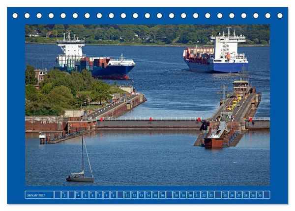 Produktbild: Unterwegs auf dem Nord-Ostsee-Kanal (Tischkalender 2027 DIN A5 quer), CALVENDO Monatskalender