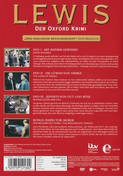 Produktbild: Lewis - Der Oxford Krimi - Staffel 8 [4 DVDs]