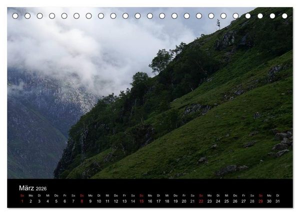 Produktbild: Schottland 2026 (Tischkalender 2026 DIN A5 quer), CALVENDO Monatskalender