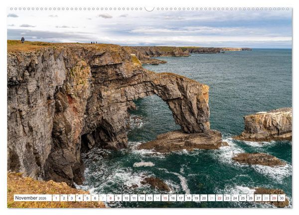 Produktbild: Gro&szlig;britannien - Wales (Wandkalender 2026 DIN A2 quer), CALVENDO Monatskalender