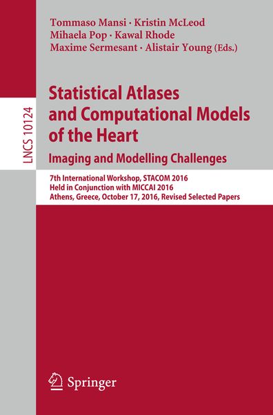 Produktbild: Statistical Atlases and Computational Models of the Heart. Imaging and Modelling Challenges
